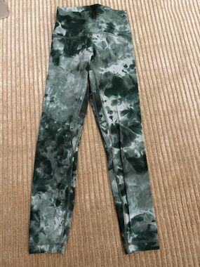 lululemon athletica Green Tie-Dye High-Rise Leggings